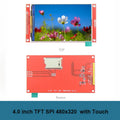 4.0 Inch SPI Touch Screen TFT LCD Module 4.0" ST7796S Driver 480X320 Pixel TouchScreen Color Display Comaptible with Arduino IDE
