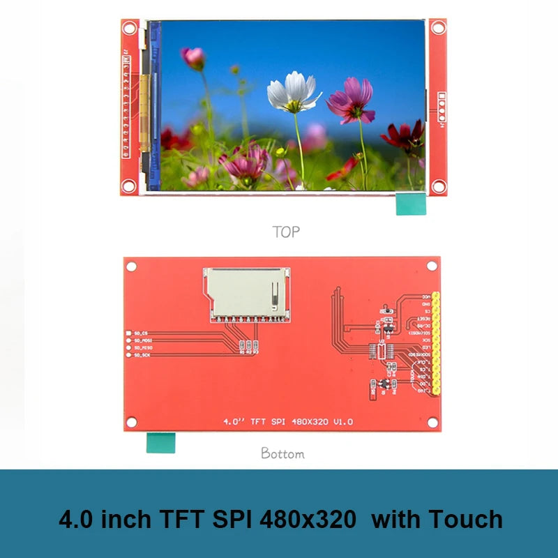 4.0 Inch SPI Touch Screen TFT LCD Module 4.0" ST7796S Driver 480X320 Pixel TouchScreen Color Display Comaptible with Arduino IDE