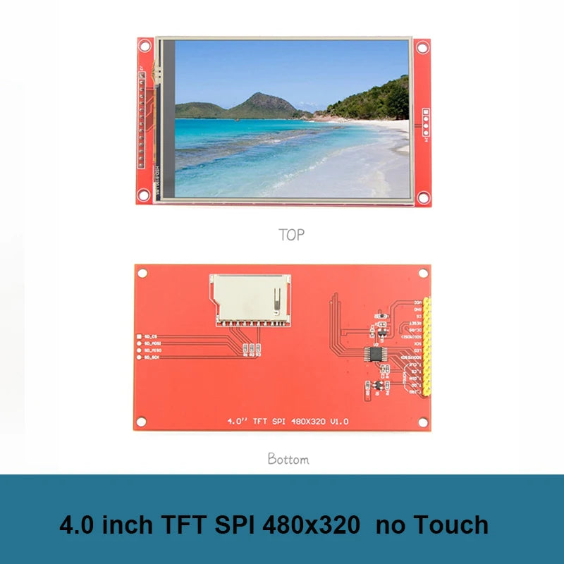4.0 Inch SPI Touch Screen TFT LCD Module 4.0" ST7796S Driver 480X320 Pixel TouchScreen Color Display Comaptible with Arduino IDE