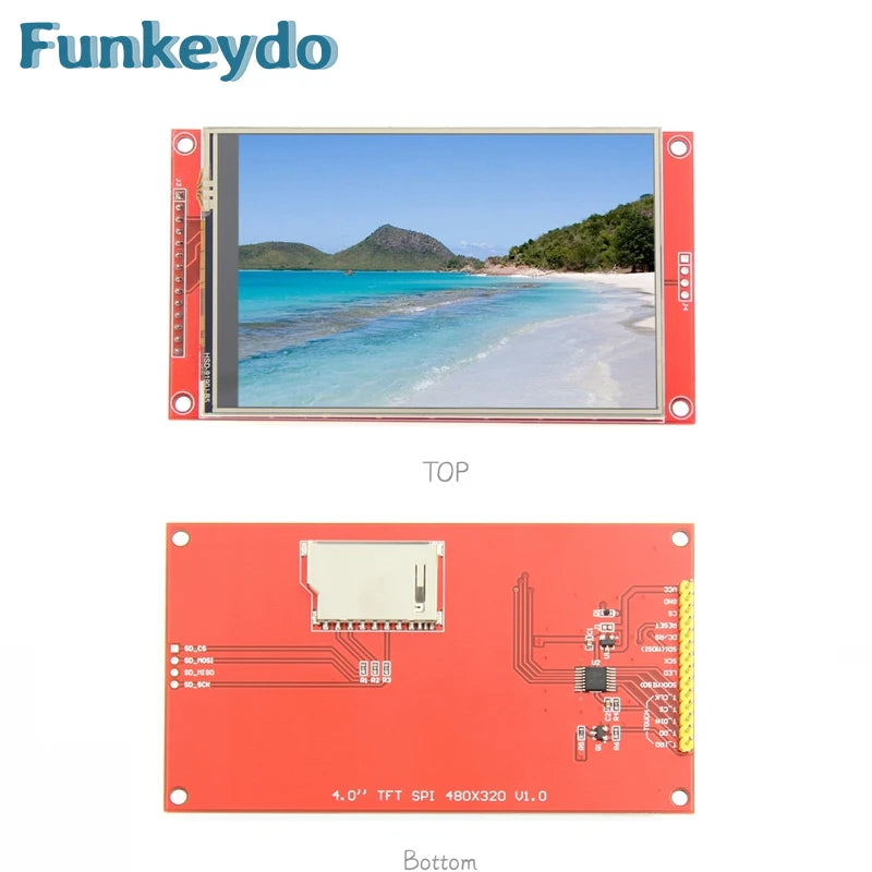 4.0 Inch SPI Touch Screen TFT LCD Module 4.0" ST7796S Driver 480X320 Pixel TouchScreen Color Display Comaptible with Arduino IDE