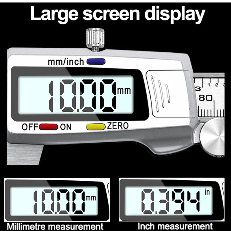 6-Inch 150mm digital calipers carbon steel Electronic Digital Vernier Caliper Metal Micrometer carbon fiber Measuring tool