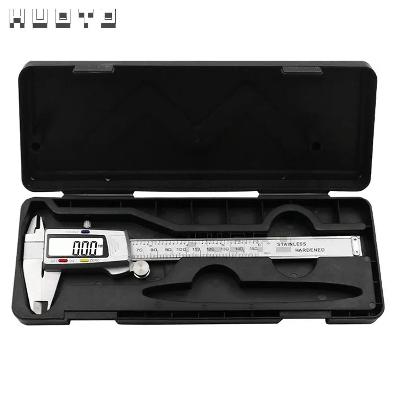 6-Inch 150mm digital calipers carbon steel Electronic Digital Vernier Caliper Metal Micrometer carbon fiber Measuring tool