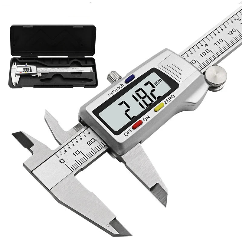 6-Inch 150mm digital calipers carbon steel Electronic Digital Vernier Caliper Metal Micrometer carbon fiber Measuring tool