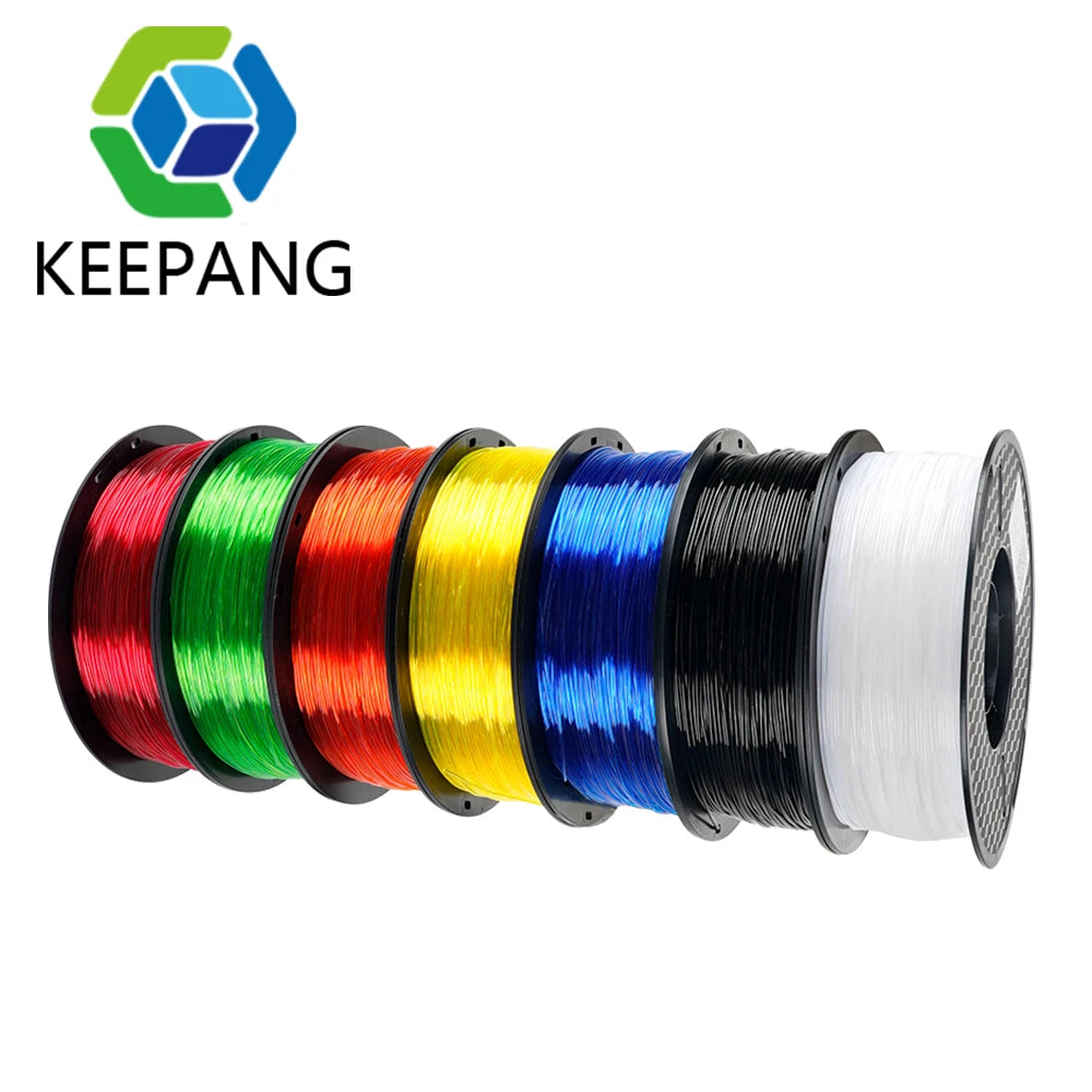 Kee Pang TPU 3D Printer Filament 1.75mm 1KG Flexible Plastic Printing Filament Rubber Material for 3D Printing Non-Toxic