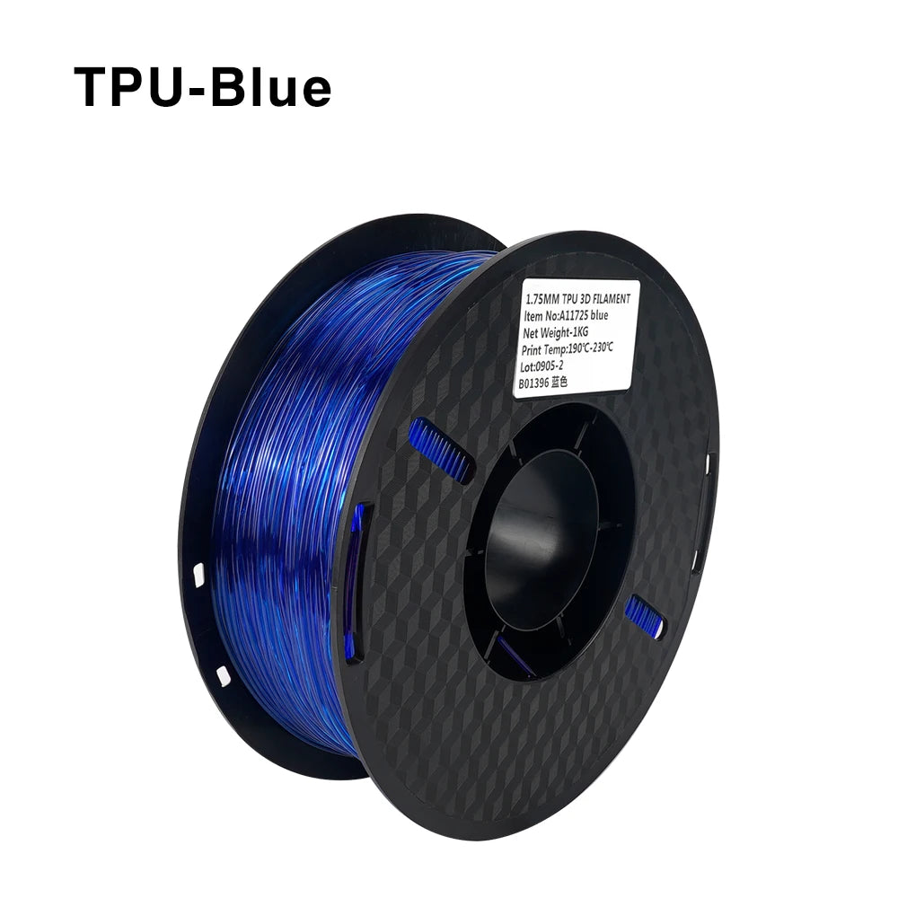 Kee Pang TPU 3D Printer Filament 1.75mm 1KG Flexible Plastic Printing Filament Rubber Material for 3D Printing Non-Toxic