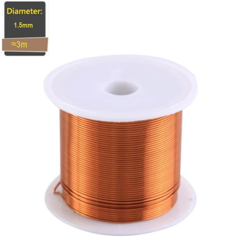 1-3Rolls 50g Copper Wire 0.1~1.5mm Cable Copper Wire Magnet Wire copper lacquer wire Enameled Copper Winding Wire