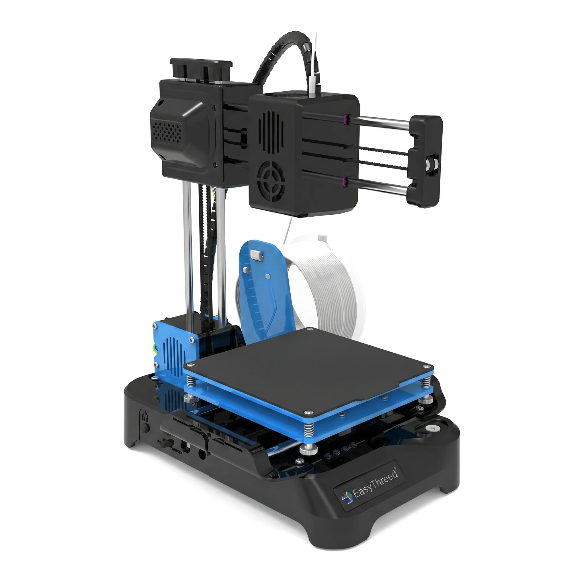 Easythreed K7 Mini FDM 3D Printer, 100x100x100mm Build Volume, Quiet Operation One Key Printing, Safe Entry Level 3D Printer for Kids Teens STEM Education Family DIY Beginners