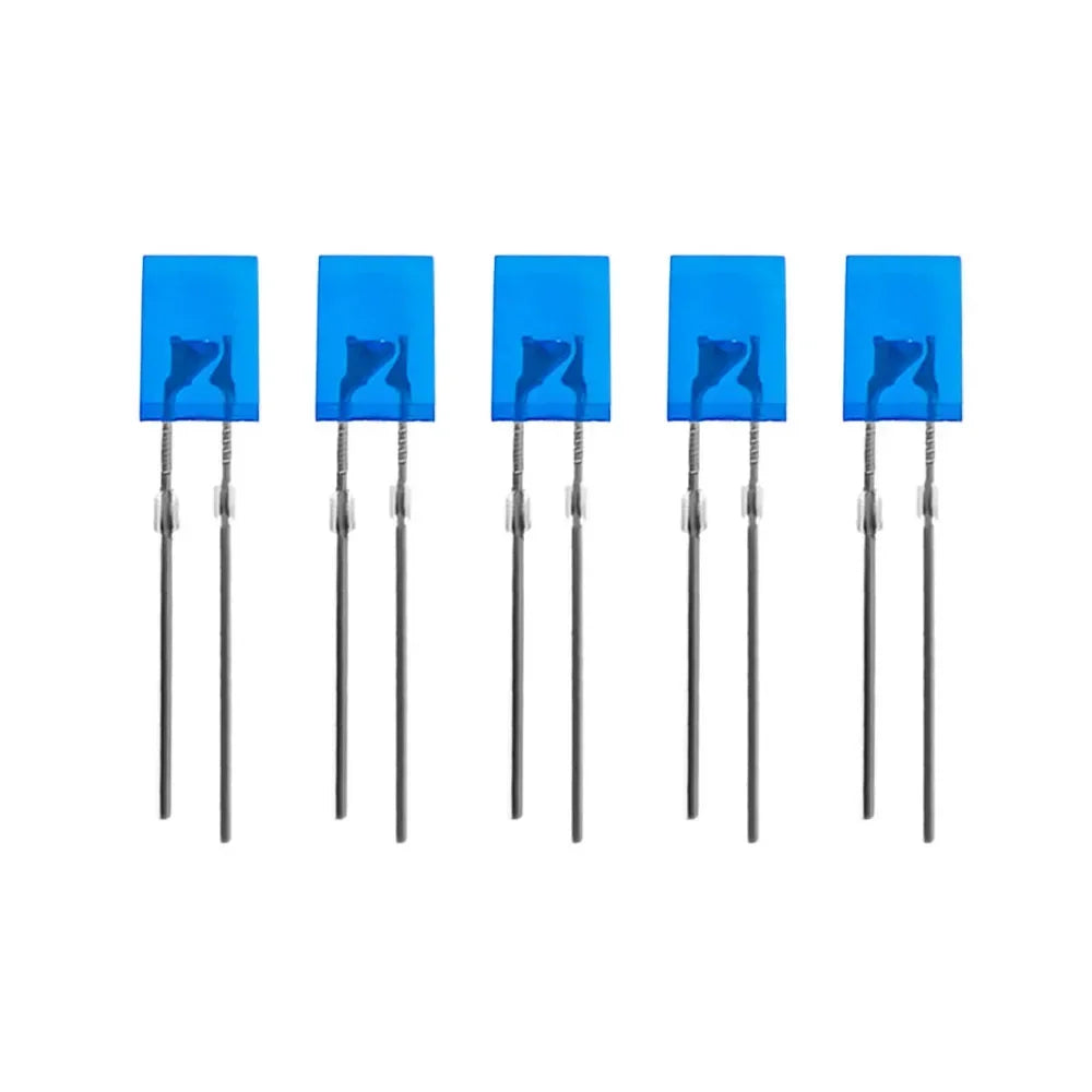 100PCS Square LED Light Emitting Diode 2*5*7mm LED Diode Red Yellow Green Blue White Diodes 2x5x7mm for DIY Electronic Kit