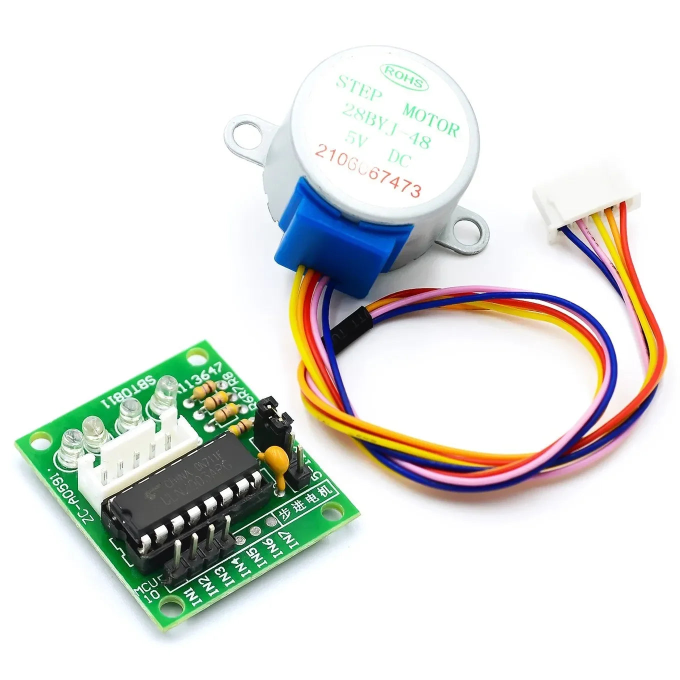 5V Stepper Motor 28BYJ-48 + ULN2003 Driver Test Module for Arduino,Micro Mini Electric Step Motor for PIC 51 AVR