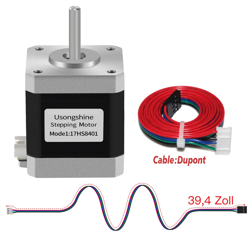 Usongshine All Nema17 Stepper Motor 17HS4401 42Motor 17HS4023 motor 42BYGH Motor 4Lead for CNC Laser Engraver 3D Printer