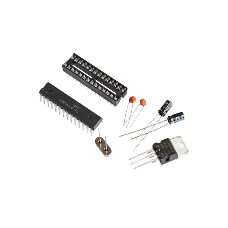 ATMEGA328P-PU & DIP Socket Kit 16MHz crystal ATMEGA328P DIP-28 Adapter board  LM7805 KIT