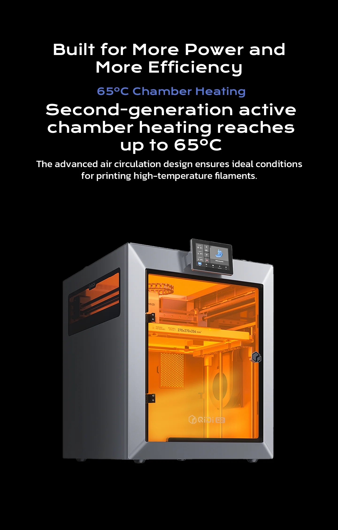 QIDI Q2 FDM 3D Printer Upgrade AI Camera Enclosed 65℃ Heated Chamber Ultra Air Filtration 600mm/s High Speed 3D Printing Machine