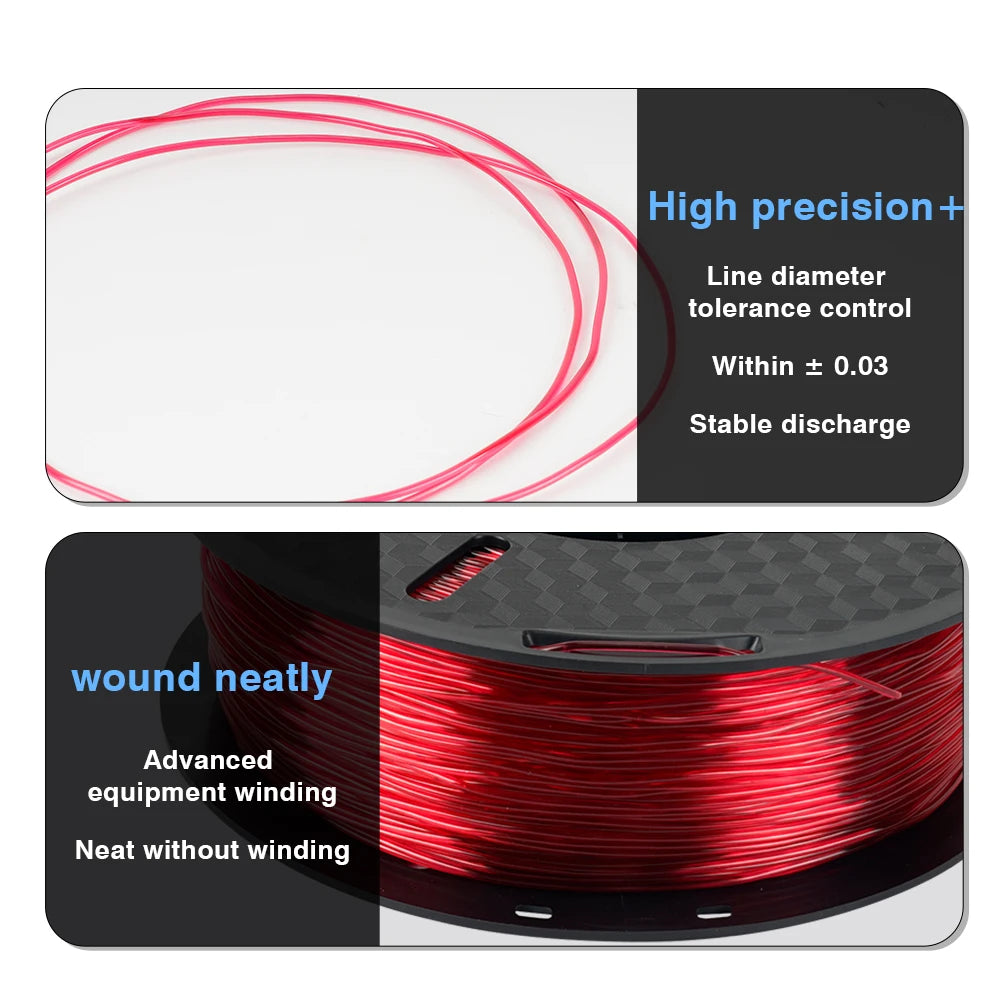 Kee Pang TPU 3D Printer Filament 1.75mm 1KG Flexible Plastic Printing Filament Rubber Material for 3D Printing Non-Toxic