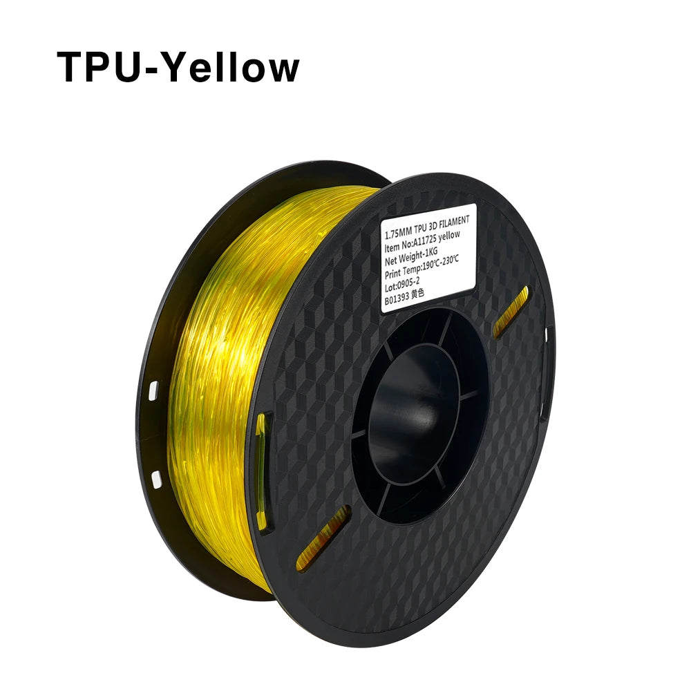 Kee Pang TPU 3D Printer Filament 1.75mm 1KG Flexible Plastic Printing Filament Rubber Material for 3D Printing Non-Toxic