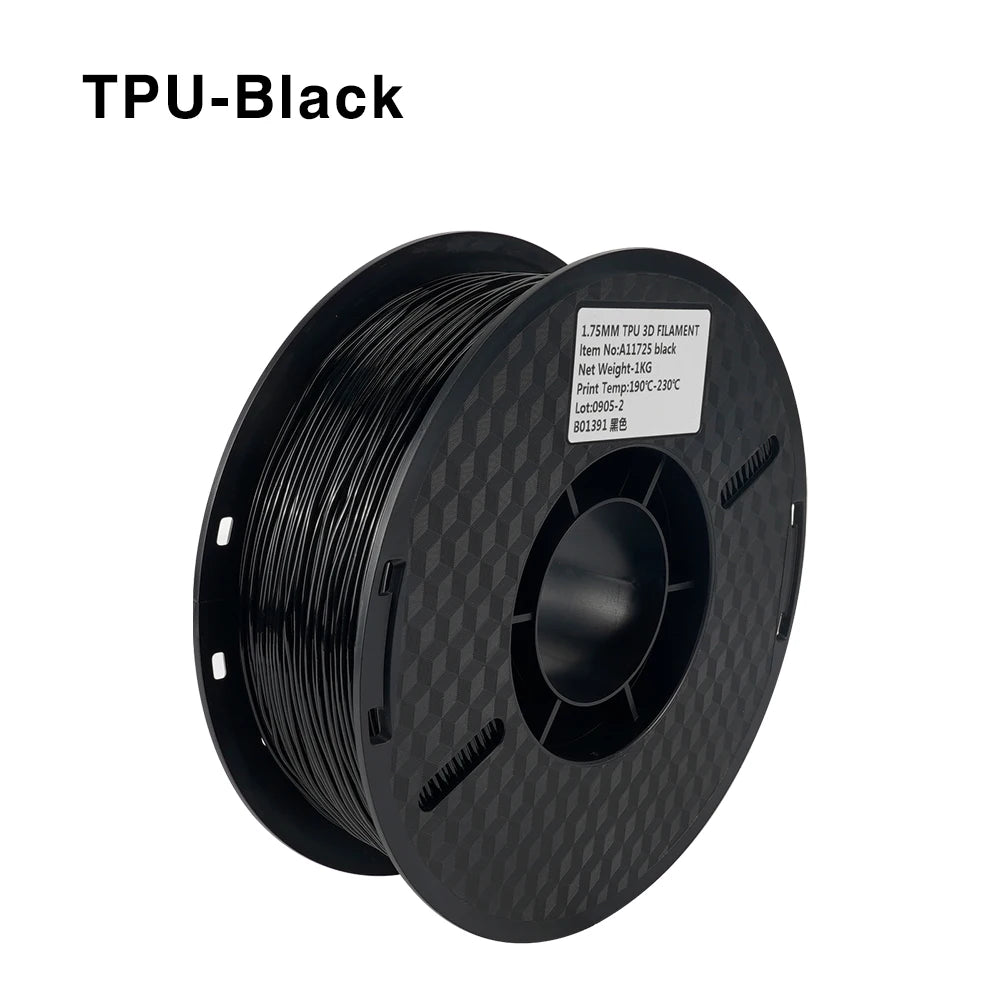 Kee Pang TPU 3D Printer Filament 1.75mm 1KG Flexible Plastic Printing Filament Rubber Material for 3D Printing Non-Toxic