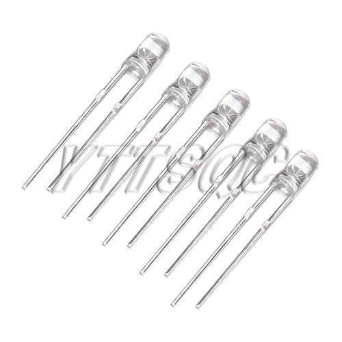 100pcs 3MM LED Diode Ultra Bright Warm White Blue Purple Red Green Yellow Orange Pink 2V 3V Multicolor Emitting Assortment