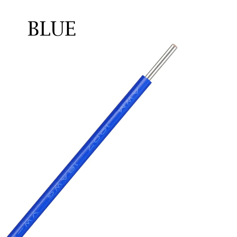 2~50m Copper Wire LED Cable 26 24 22 20 18 16 14 AWG Solid Line PVC Insulation Tinned Plating Single Core 1007 Electric Line