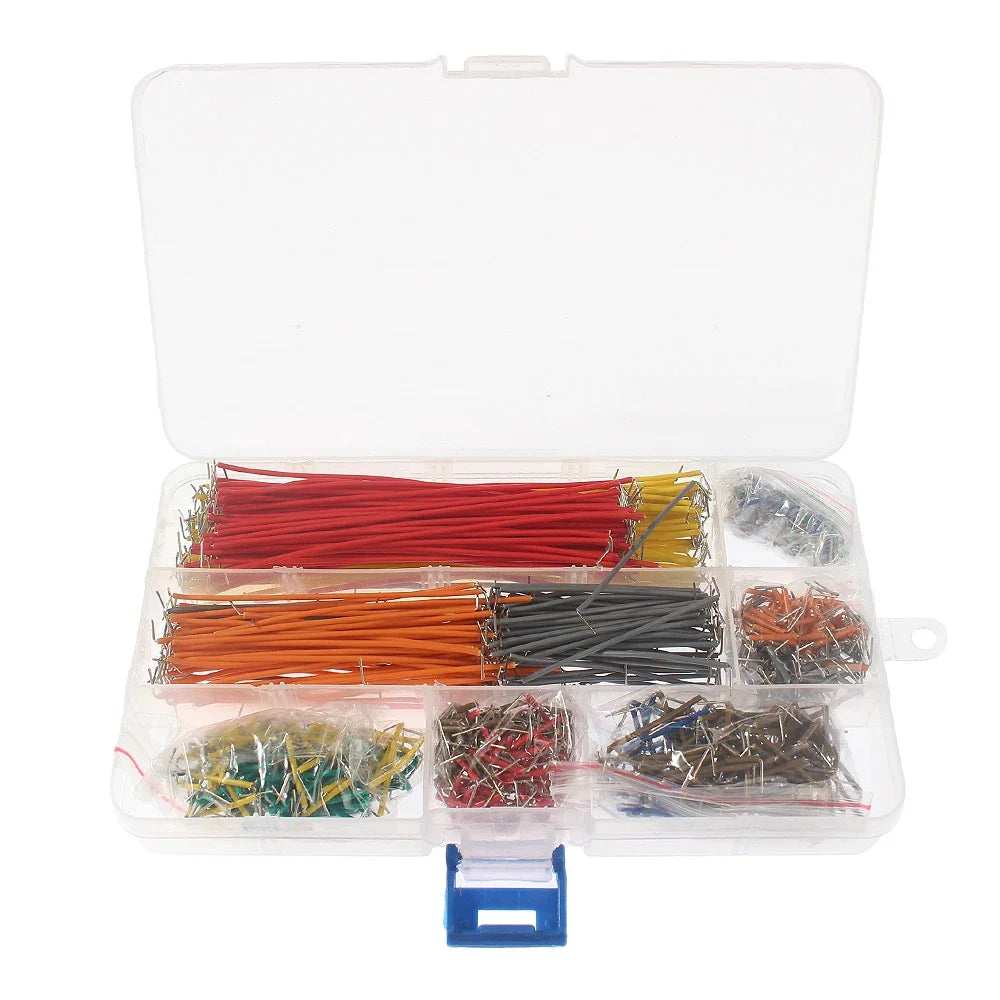140-840Pcs Preformed Breadboard Jumper Wire Kit 14 Lengths Assorted for Breadboard Prototyping Circuits DIY Electronic Kit