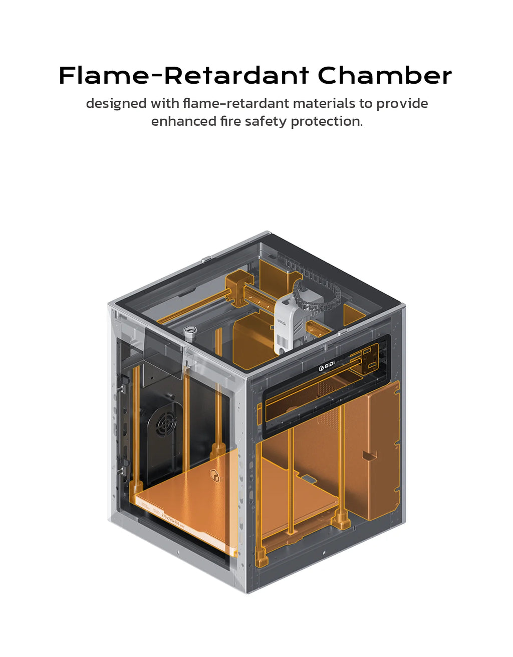 QIDI Q2 FDM 3D Printer Upgrade AI Camera Enclosed 65℃ Heated Chamber Ultra Air Filtration 600mm/s High Speed 3D Printing Machine