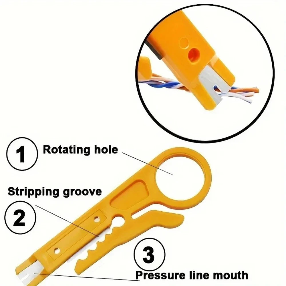 Multifunctional Wire Stripper Cutter Crimper Pliers Hand Tool For Wire Stripping Cutting  Crimping Electrician Circuit Repair