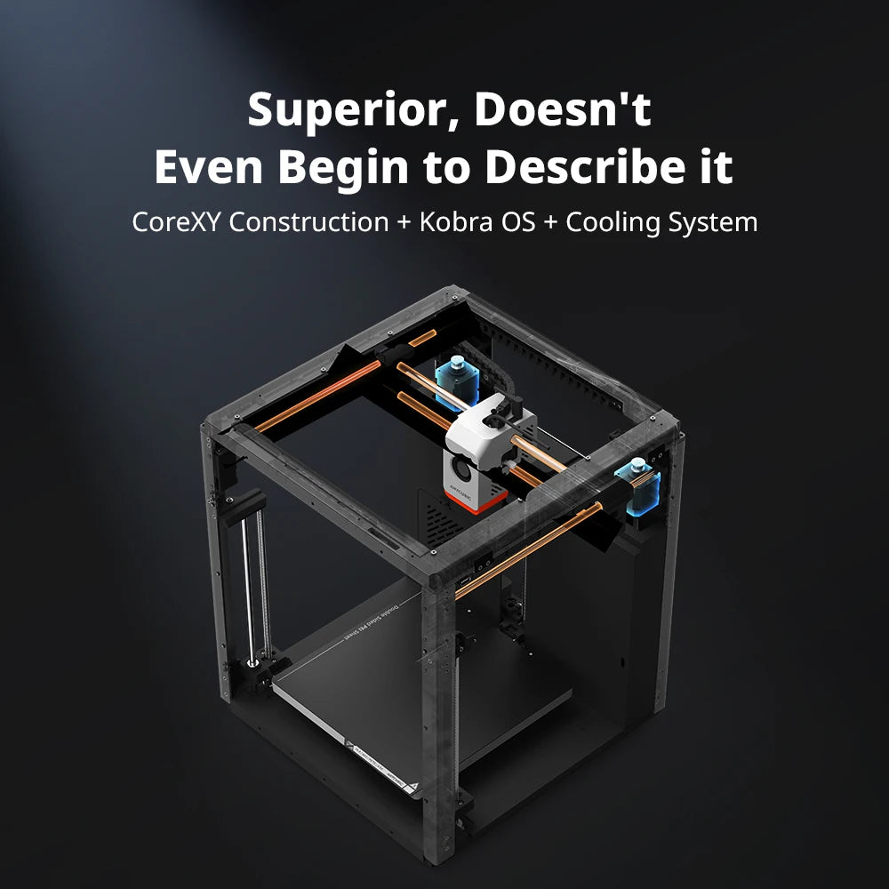 Anycubic Kobra S1 Combo Multi-Color 3D Printer Max Speed 600mm/s Core XY Stable Structure High Precision 3D Printer