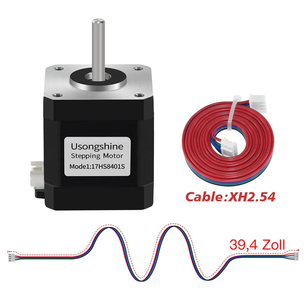 Usongshine All Nema17 Stepper Motor 17HS4401 42Motor 17HS4023 motor 42BYGH Motor 4Lead for CNC Laser Engraver 3D Printer