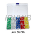 F3 F5 LED Diode Various Kits White Green Red Blue Yellow 3MM 5MM Light Emitting Diode Electronic Kit Box