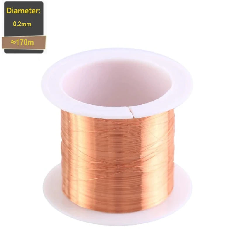 1-3Rolls 50g Copper Wire 0.1~1.5mm Cable Copper Wire Magnet Wire copper lacquer wire Enameled Copper Winding Wire