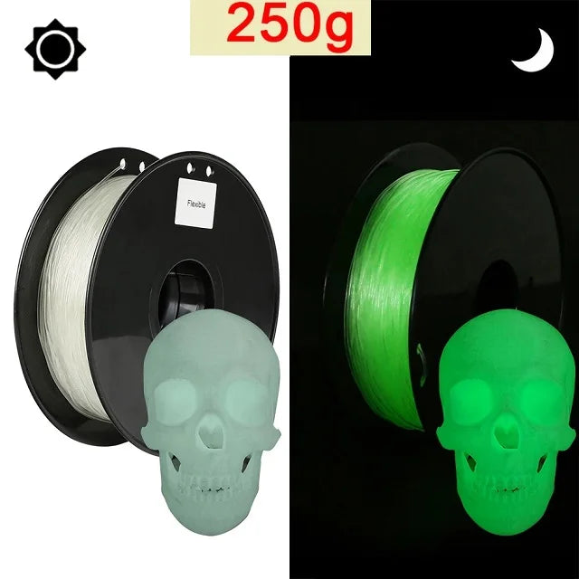 Flexible Filament TPU 1.75mm 1KG 3D Filament TPU Printing Material Transparent Filament Turquoise For 3D Printer TPU Filamento