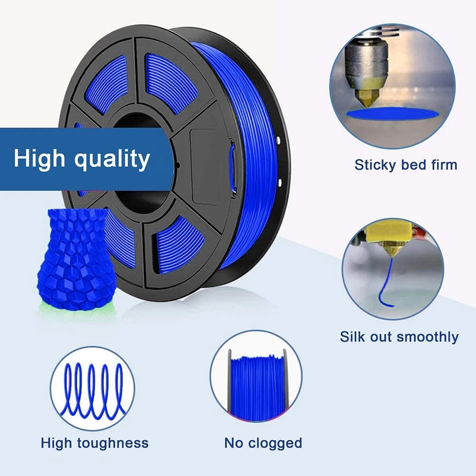 Flexible Filament TPU 1.75mm 1KG 3D Filament TPU Printing Material Transparent Filament Turquoise For 3D Printer TPU Filamento