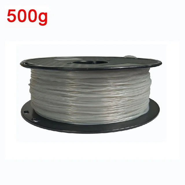 Flexible Filament TPU 1.75mm 1KG 3D Filament TPU Printing Material Transparent Filament Turquoise For 3D Printer TPU Filamento