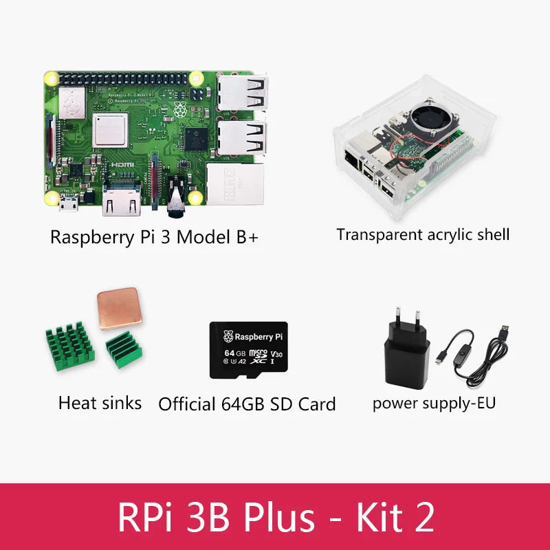 New Original Raspberry Pi 3 Model B+ 3B Plus BCM2837 1.4GHz with 2.4G & 5G WIFI 4.2 BT and PoE