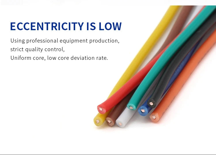 2~50m Copper Wire LED Cable 26 24 22 20 18 16 14 AWG Solid Line PVC Insulation Tinned Plating Single Core 1007 Electric Line