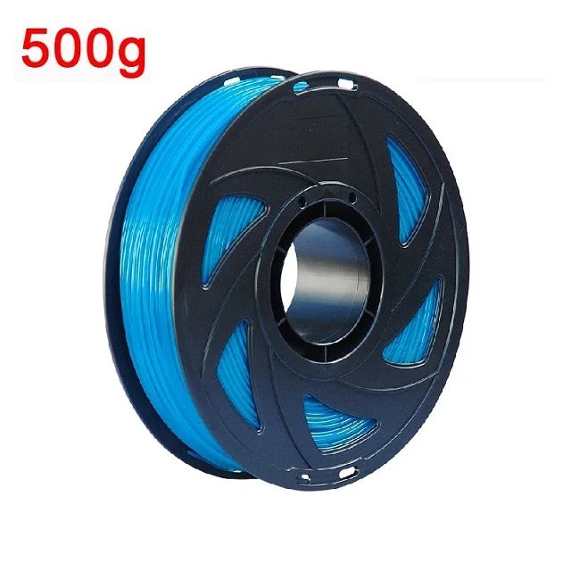 Flexible Filament TPU 1.75mm 1KG 3D Filament TPU Printing Material Transparent Filament Turquoise For 3D Printer TPU Filamento