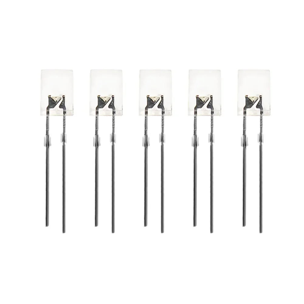 100PCS Square LED Light Emitting Diode 2*5*7mm LED Diode Red Yellow Green Blue White Diodes 2x5x7mm for DIY Electronic Kit