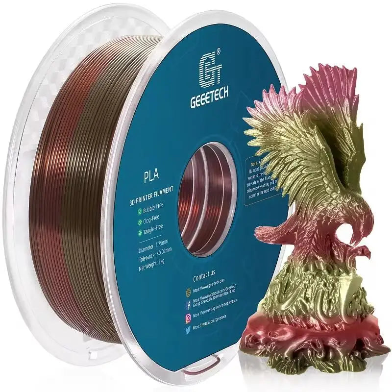 Geeetech 3d printer Filament PLA PETG Plastic 1kg 1.75mm,Tangle-Free, 3d printing wire materials, black, white, vacuum packaging