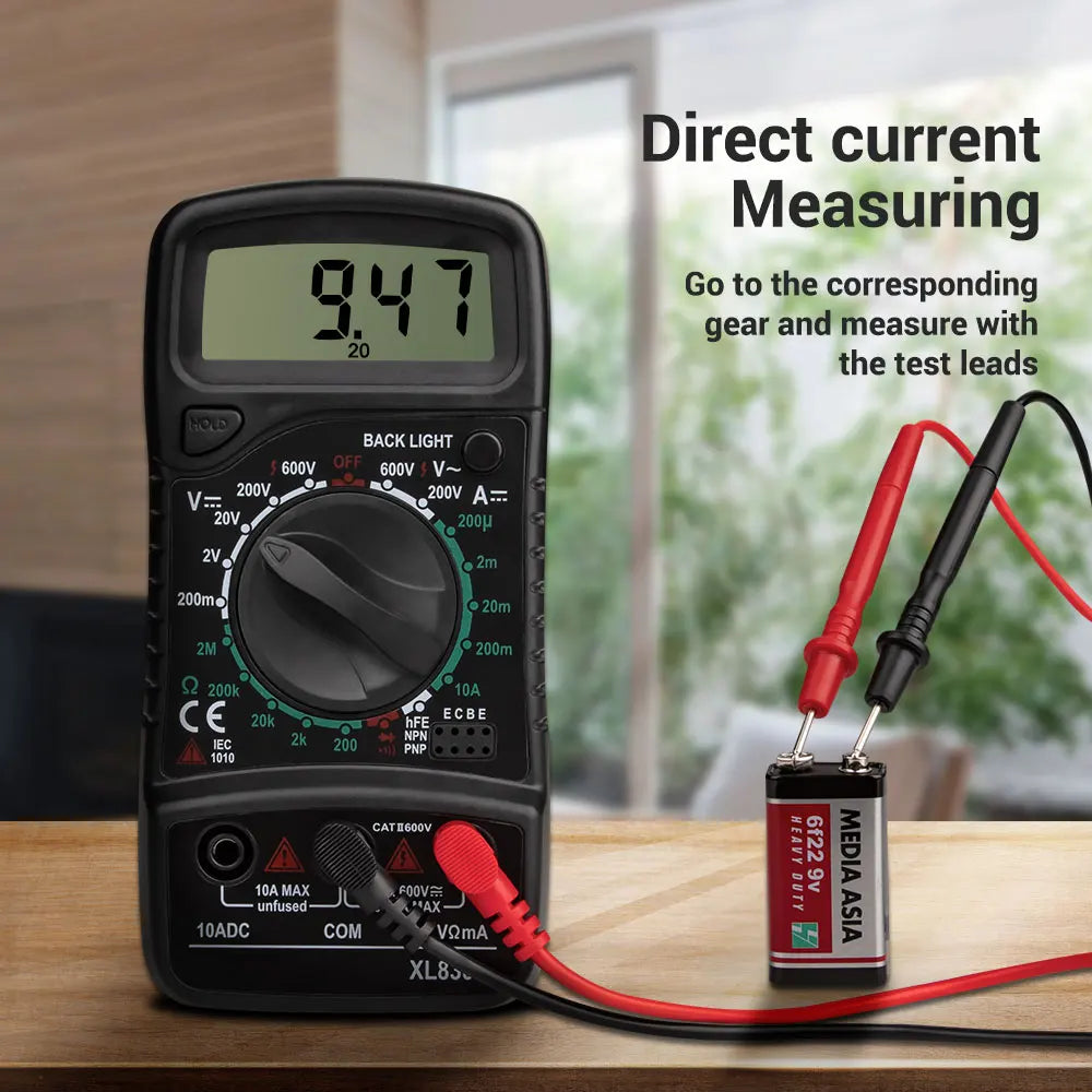 XL830L Digital Multimeter Esr Meter Testers Automotive Electrical Dmm Transistor Peak Tester Meter Capacitance Meter