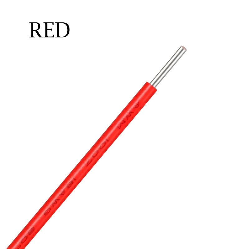 2~50m Copper Wire LED Cable 26 24 22 20 18 16 14 AWG Solid Line PVC Insulation Tinned Plating Single Core 1007 Electric Line