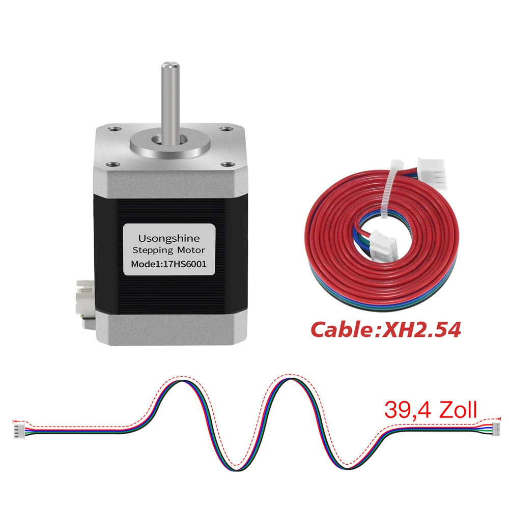 Usongshine All Nema17 Stepper Motor 17HS4401 42Motor 17HS4023 motor 42BYGH Motor 4Lead for CNC Laser Engraver 3D Printer
