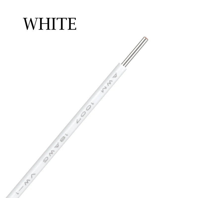 2~50m Copper Wire LED Cable 26 24 22 20 18 16 14 AWG Solid Line PVC Insulation Tinned Plating Single Core 1007 Electric Line