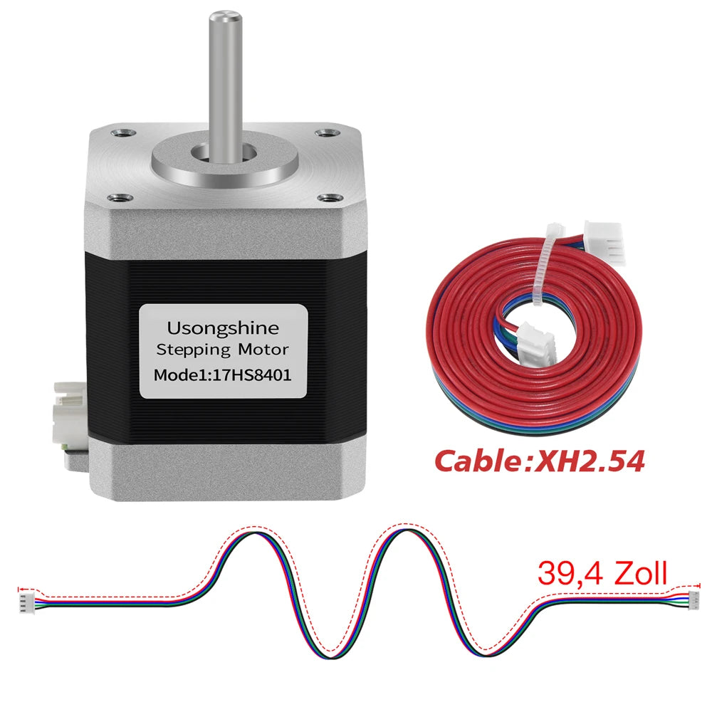 Usongshine All Nema17 Stepper Motor 17HS4401 42Motor 17HS4023 motor 42BYGH Motor 4Lead for CNC Laser Engraver 3D Printer