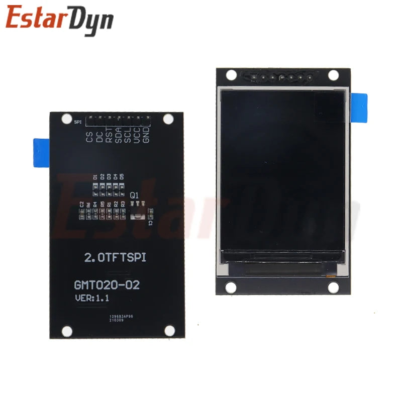 2.0 inch TFT Display240RGBx320 Dot-Matrix SPI Interface for Arduino Full Colour Display Module