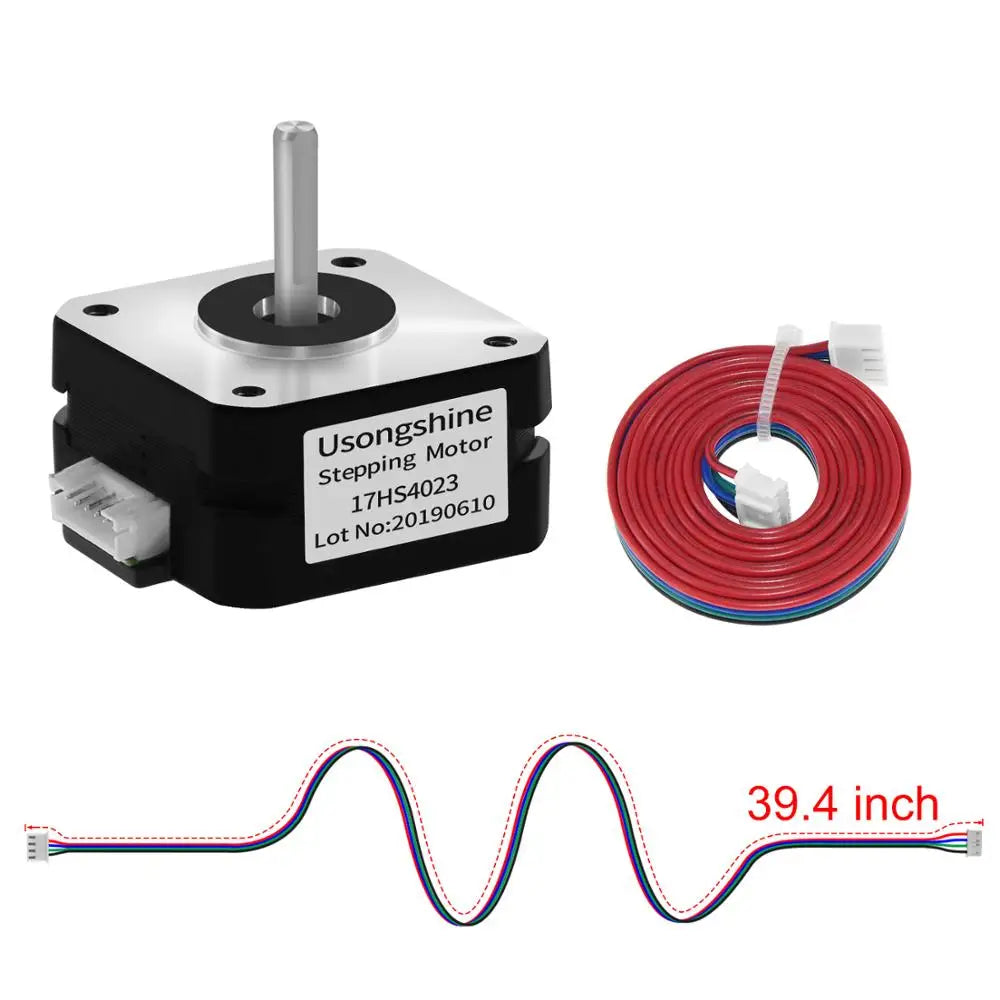 Usongshine Nema17 Stepper Motor 17HS4023 42BGYH 4-lead 1.0A 13N.cm For CNC Laser Engraving machine 3D Printer